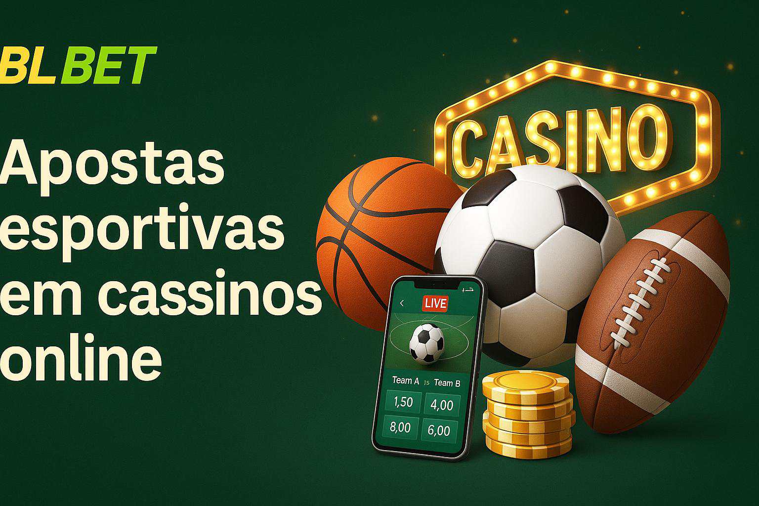 Apostas esportivas no cassino online BLBET